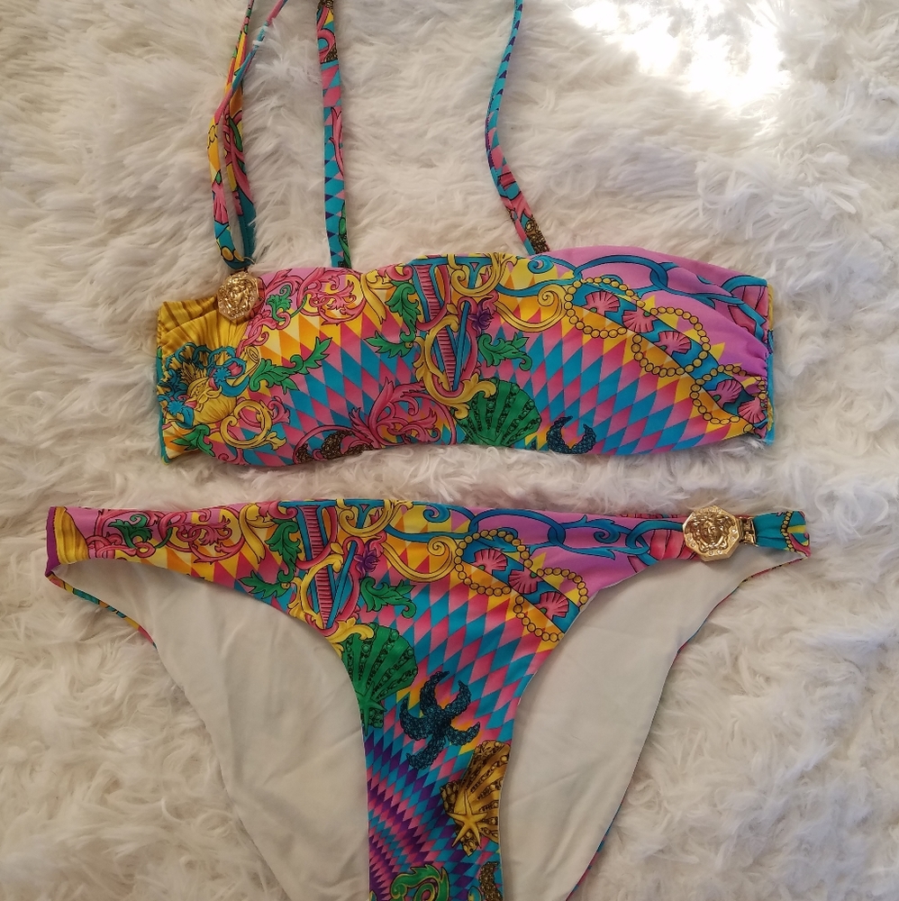 Versace Bikini size 1 geometric print